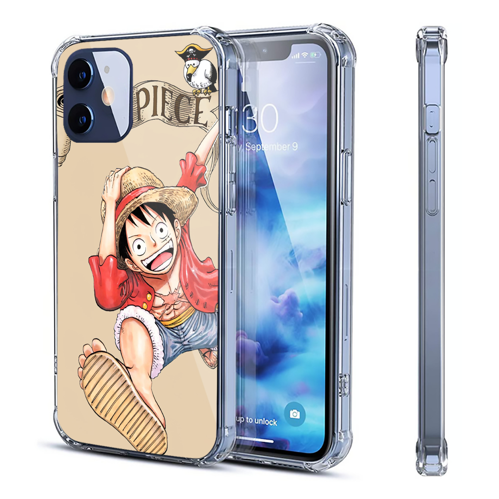 （画像用） ワンピース ONE PIECE 【iPhone 12シリーズ対応】透明スマホケース（クリアソフトケース）